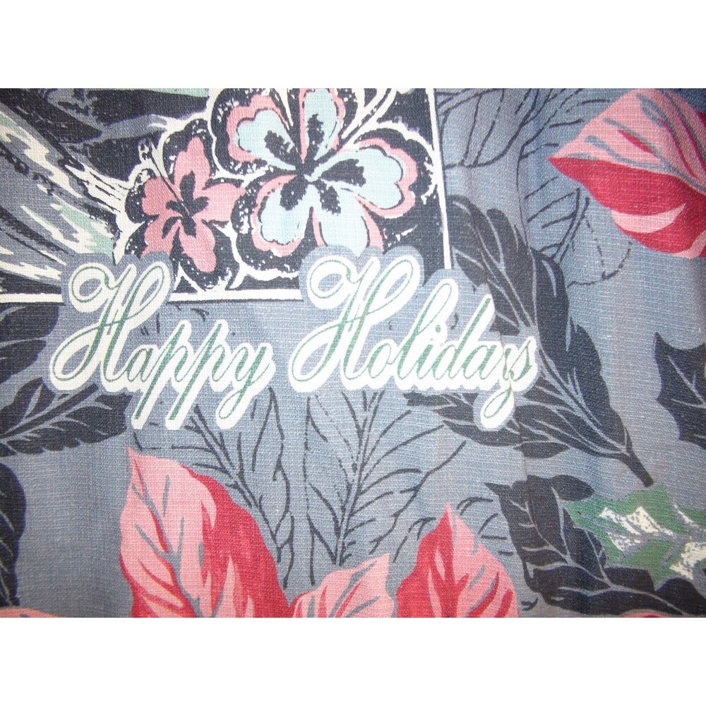 Tommy Bahama Half Pipe Happy Holidays Silk Floral Camp Shirt